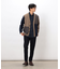 ストレッチツイル 両面起毛 テーパードスラックス