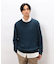 日本の色 ワイドリブクルーネックニット