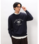 カレッジロゴ 刺繍プルオーバー