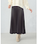 合成皮革プリーツスカート