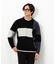 モール カラーブロッキングニット