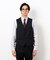 【セットアップ対応】ポリエステル ウール ギャバ ベスト