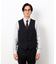 【セットアップ対応】ポリエステル ウール ギャバ ベスト