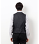 【セットアップ対応】ポリエステル ウール ギャバ ベスト