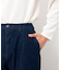 ストレッチデニム ワンタック バレルパンツ