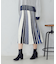 マルチストライプ配色ニットスカート / セットアップ対応