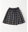 チェック キュロットスカート(140-160cm)