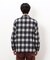 ウールライク シャギーチェック シャツブルゾン
