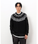フェアアイル柄 シャギーニット