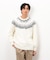 フェアアイル柄 シャギーニット