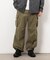 ポリエステルツイル ワイドシルエット カーゴパンツ