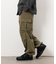 ポリエステルツイル ワイドシルエット カーゴパンツ