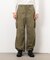 ポリエステルツイル ワイドシルエット カーゴパンツ