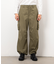 ポリエステルツイル ワイドシルエット カーゴパンツ