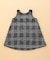 グレンチェックプリント 裏起毛 ジャンパースカート(ベビーサイズ)