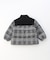 グレンチェックプリント 中綿ブルゾン