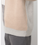 パッチワーク風 クルーネックニット