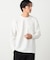 膨れジャカード 長袖Tシャツ