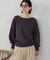 2wayオフショル裏毛カットソー