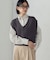 Vネックニットベスト