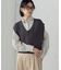 Vネックニットベスト