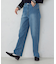 10オンスストレッチデニム ストレートパンツ