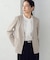 鹿の子シングル ブレストカラーレスジャケット