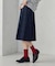 ひざ丈タックスカート / セットアップ対応