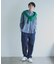 【スマートベーシックパンツ】ハイテンションツイル ワイドテーパードパンツ