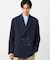 【セットアップ対応】ウールライクストレッチツイル ダブルブレザージャケット