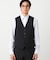 【セットアップ対応】ポリエステル ウール トロピカル ベスト