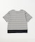デニムワッペン付き ボーダー半袖Tシャツ