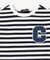 デニムワッペン付き ボーダー半袖Tシャツ