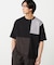 【吸水速乾】フェイクレイヤード ブロッキングTシャツ