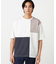 【吸水速乾】フェイクレイヤード ブロッキングTシャツ