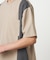 ライトウエイトポリエステル ブロッキング 布帛Tシャツ