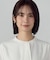 ボウタイ風 半袖ブラウス