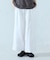 シャンブレー ワイドストライプパンツ
