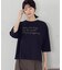 6部袖 ロゴTシャツ