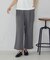 【美しいベーシックパンツ】麻調 ワイドパンツ