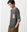 軽量スクエアジャガード フェイクレイヤードTシャツ