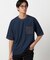 軽量スクエアジャガード フェイクレイヤードTシャツ