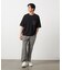 軽量スクエアジャガード フェイクレイヤードTシャツ