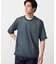 【セットアイテム】リネンライクケーブル クルーネックニット＋T/C天竺Tシャツ