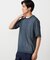 【セットアイテム】リネンライクケーブル クルーネックニット＋T/C天竺Tシャツ