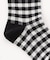 ロゴ×ギンガムチェック クルーソックス