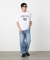 シルケット天竺 ロゴプリントTシャツ