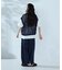 コットンリネンベルト付きパンツ/セットアップ対応