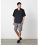 ポリエステルグレンチェックストレッチ ワンタックショートパンツ