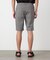 ポリエステルグレンチェックストレッチ ワンタックショートパンツ